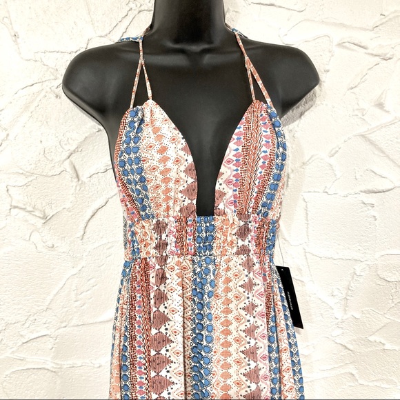 LULUS Maxin' Relaxin' Multi Print Maxi Dress - Picture 4 of 6